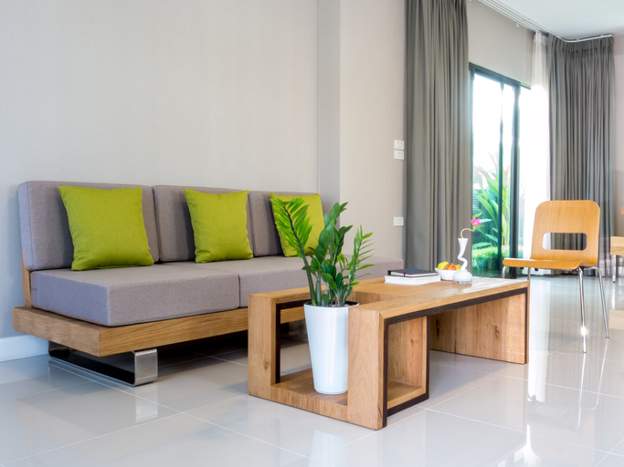Interior design of modern Living room/ home improvement & decoration concept