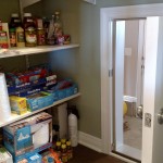 Easy pantry access to or from the garage.